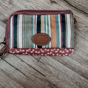 VINTAGE Fossil Wallet Wristlet
